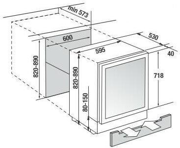 Схема встраивания с размерами