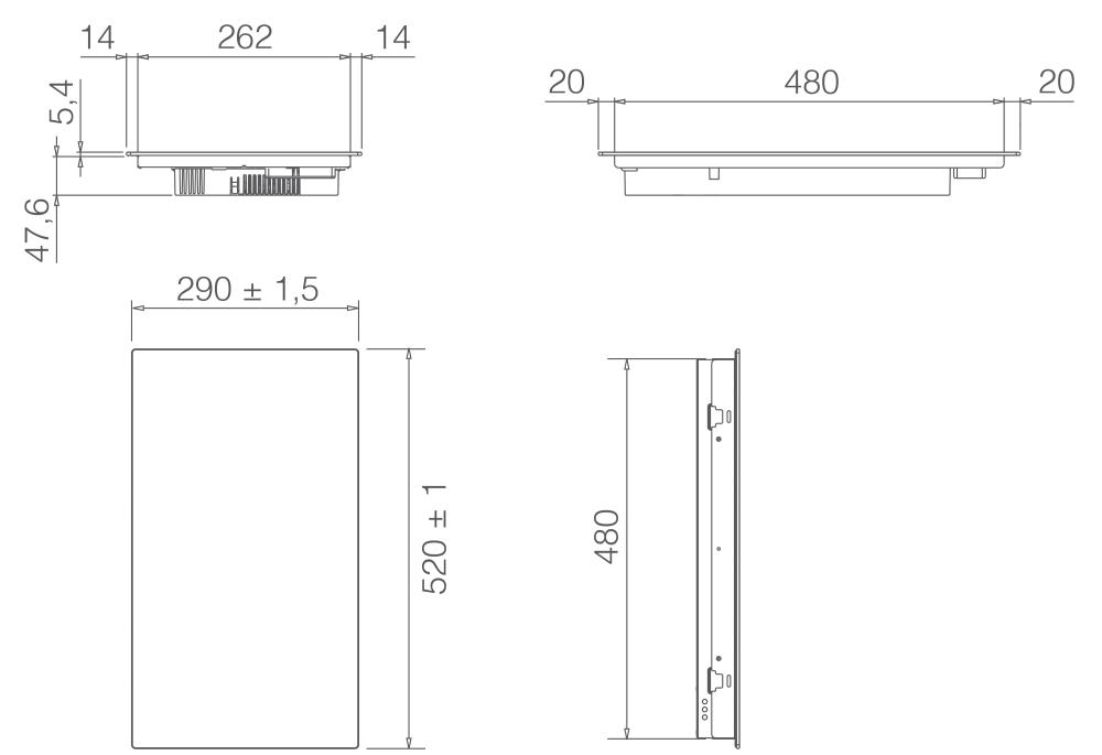 Схема с размерами