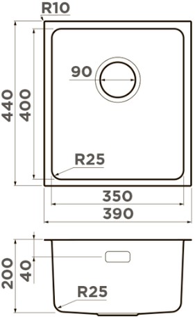 Схема с размерами