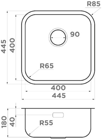 Схема с размерами