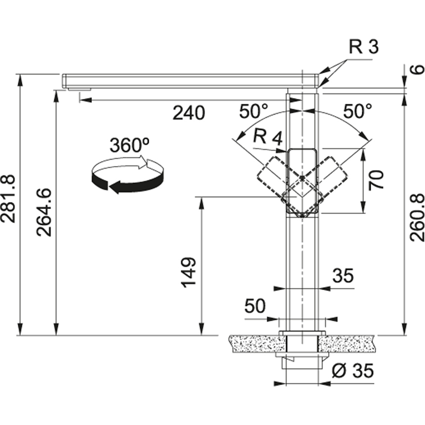 Схема с размерами