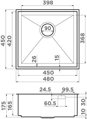 Схема с размерами