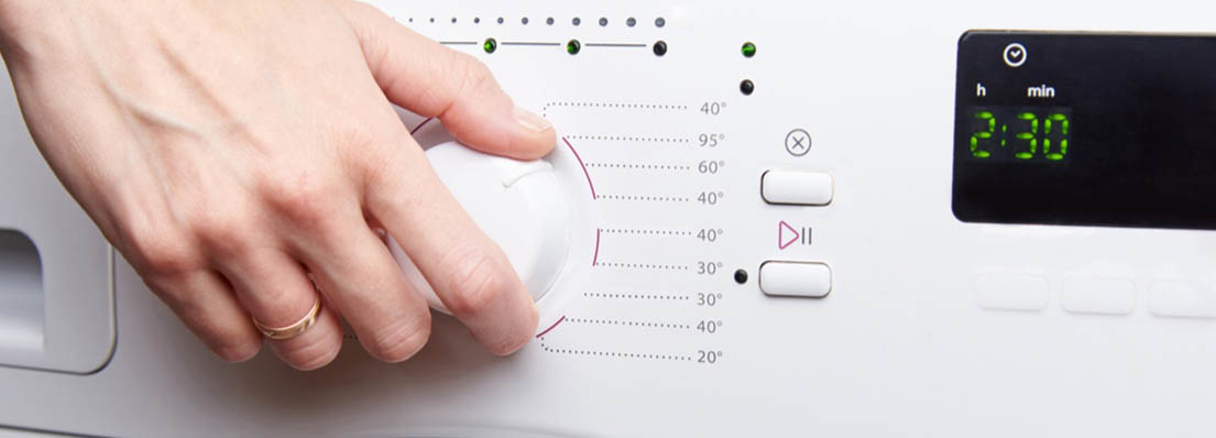 Выбор режима стирки и моющего средства 