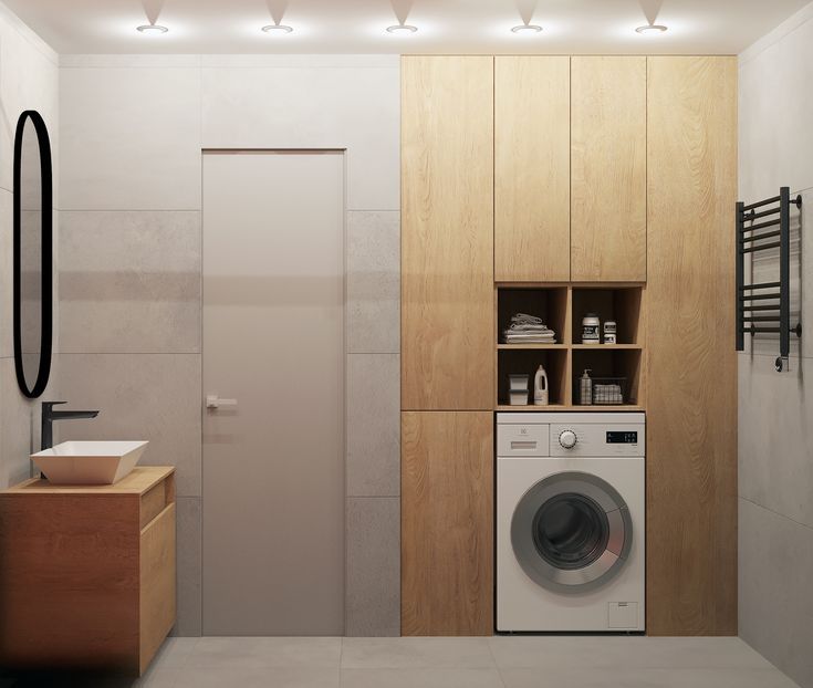 Стиральная машина в интерьере Стиральная машина в интерьере