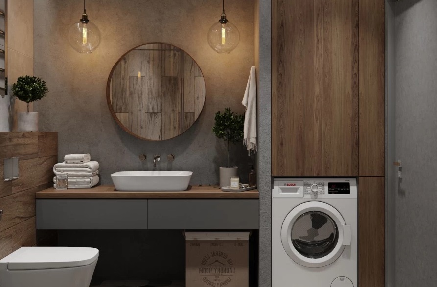 Как установить стиральную машину в ванной