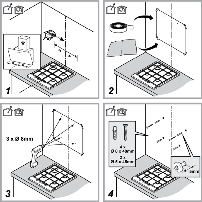 Как установить вытяжку Elica Как установить вытяжку Elica