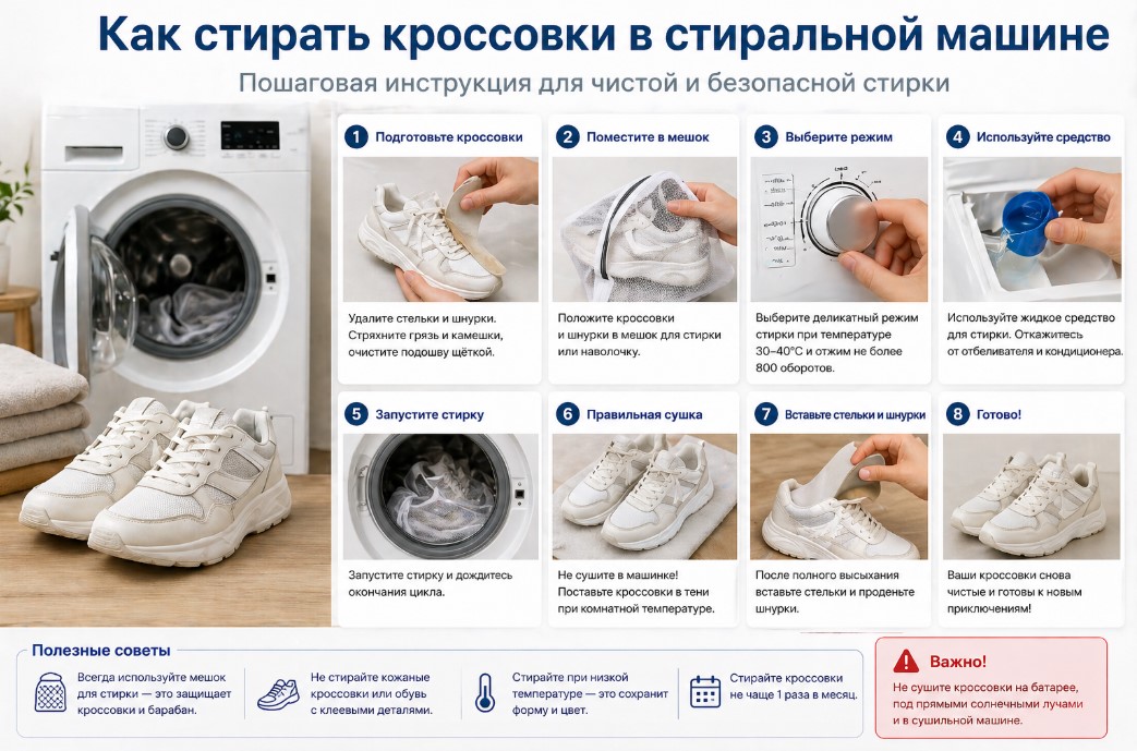 Как стирать кроссовки в стиральной машине Как стирать кроссовки в стиральной машине