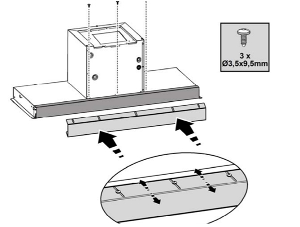 Как установить вытяжку Elica Как установить вытяжку Elica