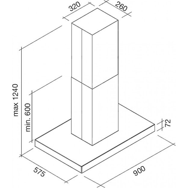 Вытяжка Falmec Blade isola 90 ix (800) stec white (preview 4)