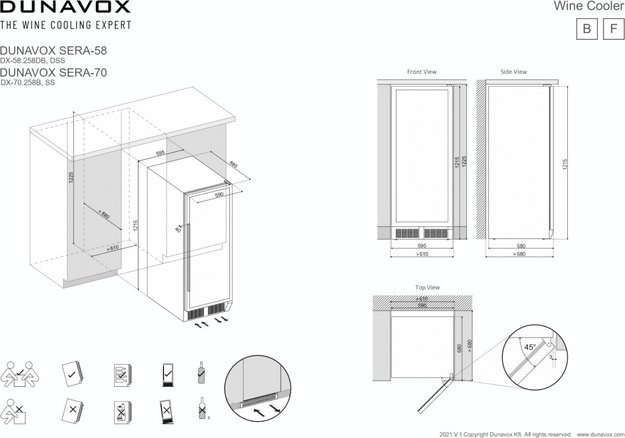 Винный шкаф Dunavox DX-70.258MB (preview 7)