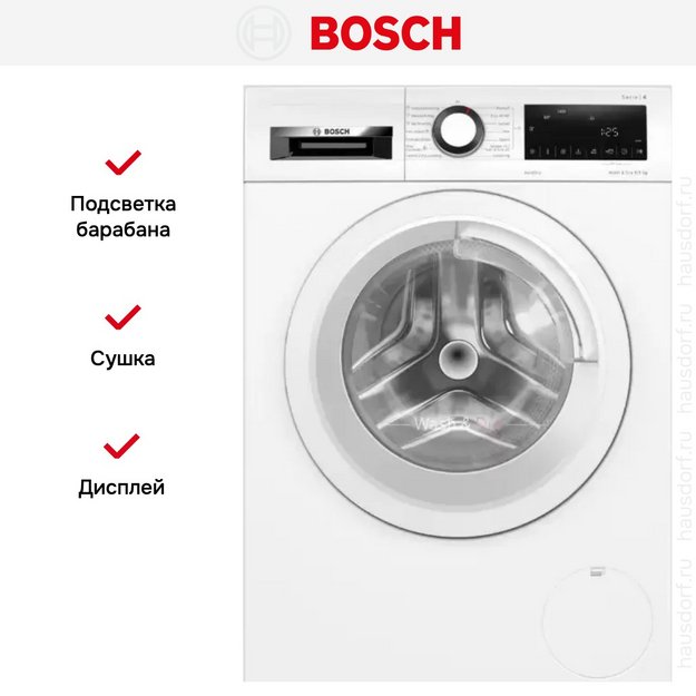 Стирально-сушильная машина Bosch WNA144VLSN (preview 6)
