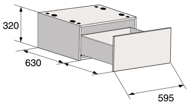 Напольный ящик с выдвижной полкой Asko HP320W (фото 4) Напольный ящик с выдвижной полкой Asko HP320W (preview 4)