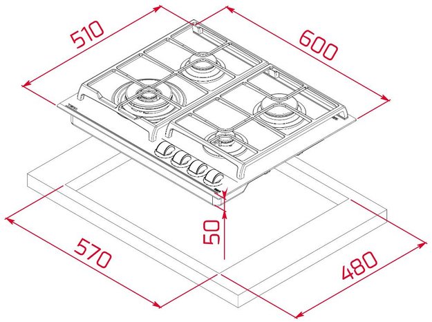 Варочная панель Teka GZC 64320 XBN NIGHT RIVER BLACK (preview 11)