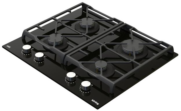 Газовая стеклянная варочная панель Korting HGG 6985 CN FLC (preview 3)