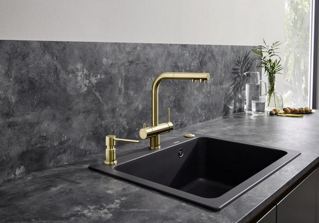 Дозатор для жидкого мыла Blanco Lato сатин золото 526699 (preview 6)