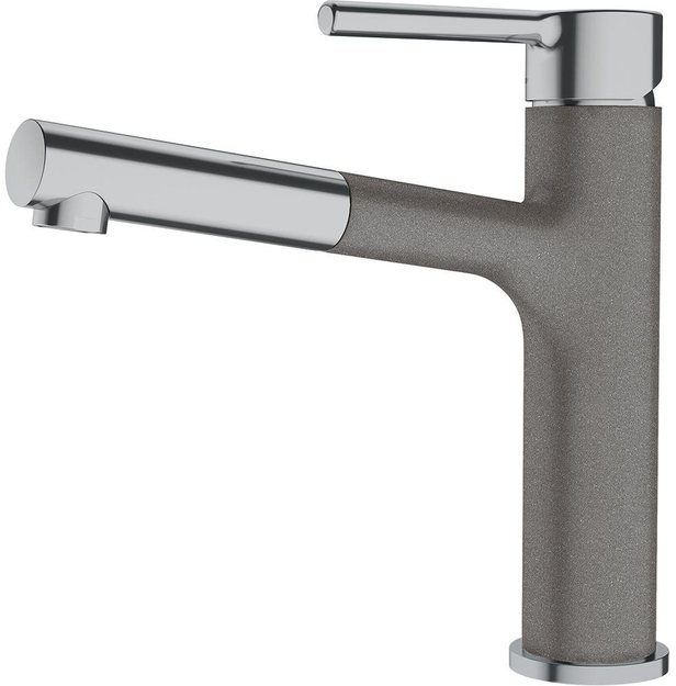 Смеситель Franke Centro с выдвижным шлангом оптика стали/серый камень (preview 1)