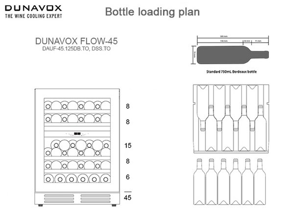 Встраиваемый винный шкаф Dunavox DAUF-45.125DMB.TO (preview 4)