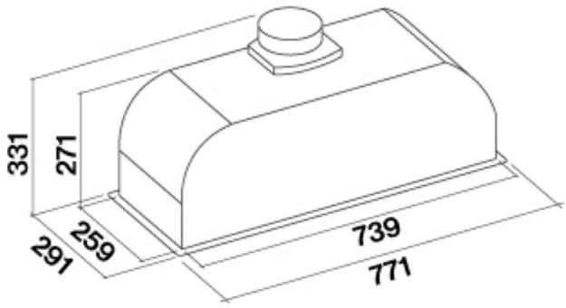 Встраиваемая вытяжка Falmec GRUPPO INCASSO PLUS 70 WH (preview 3)