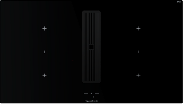 Индукционная варочная поверхность с вытяжкой Kuppersbusch KMI 9850.1 SR-S Black Velvet (preview 1)