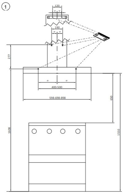 Вытяжка Pando P-823/90 IX V.850 SEC (preview 4)