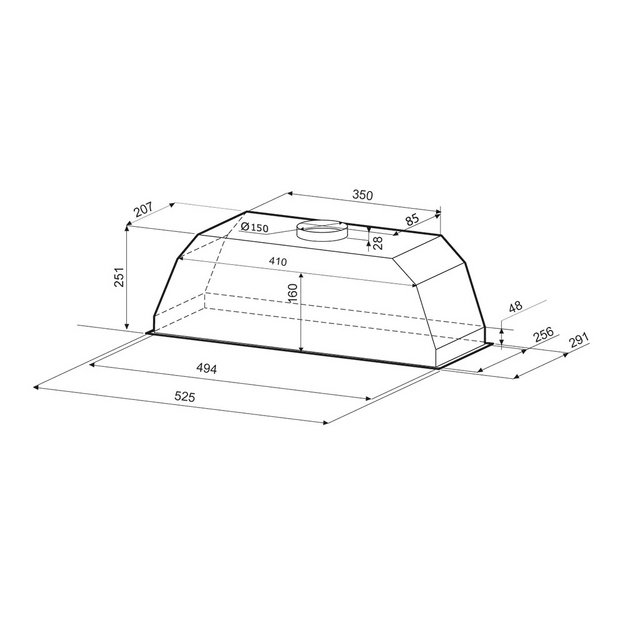Встраиваемая вытяжка KRONA Asta 600 black PB (preview 13)