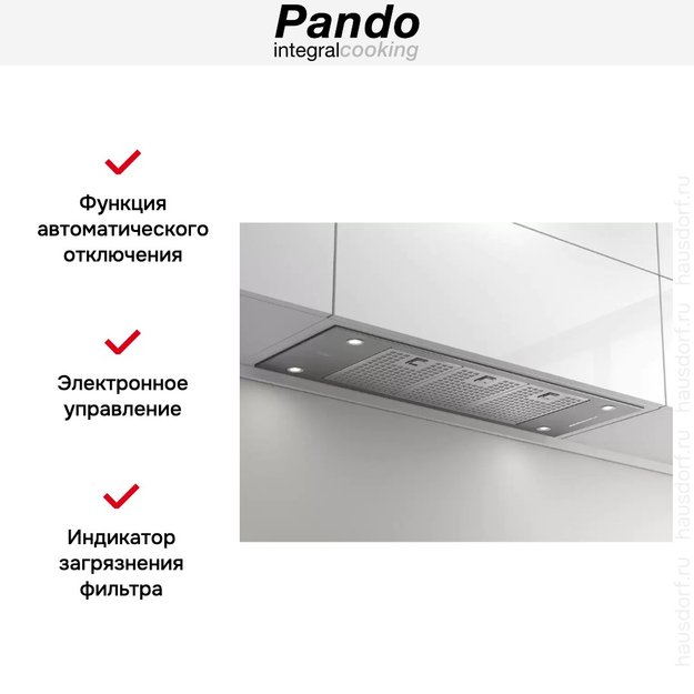 Встраиваемая вытяжка Pando EVO/780.11 INOX V.850 SEC (preview 5)
