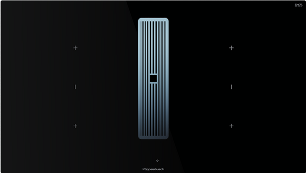 Индукционная варочная панель с вытяжкой Kuppersbusch KMI 9350.0 SR Stainless steel (preview 1)