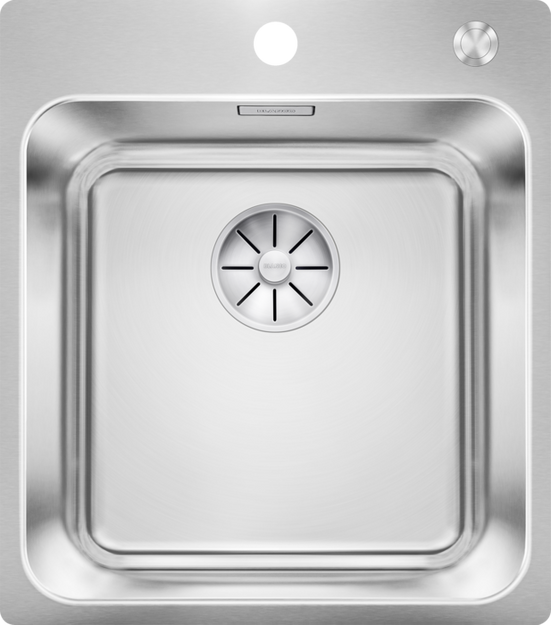 Мойка BLANCO SOLIS 400-IF/A нержавеющая сталь, клапан-автомат (preview 1)