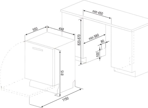 Встраиваемая посудомоечная машина Zigmund Shtain DW 311.4 (preview 6)