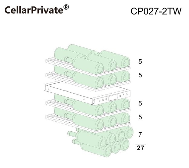Встраиваемый под столешницу винный шкаф CellarPrivate CP027-2TW (фото 10) Встраиваемый под столешницу винный шкаф CellarPrivate CP027-2TW (preview 10)