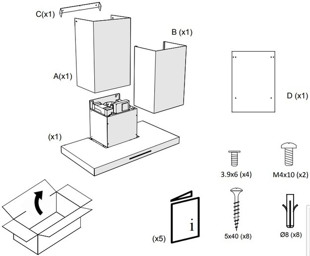 Вытяжка Pando P-401/70 IX 850 SEC (preview 4)