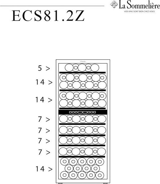 Винный шкаф La Sommeliere ECS81.2Z (фото 10) Винный шкаф La Sommeliere ECS81.2Z (preview 10)
