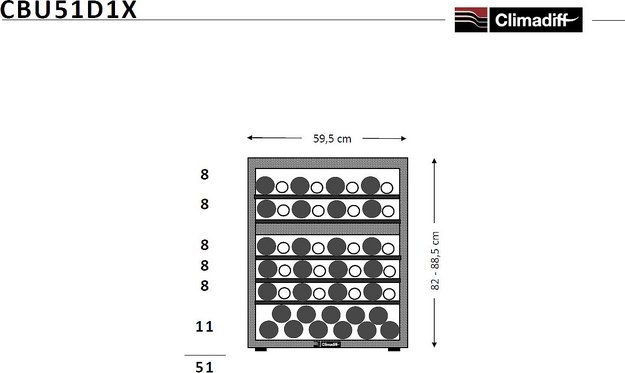 Винный шкаф Climadiff CBU51D1X (preview 18)