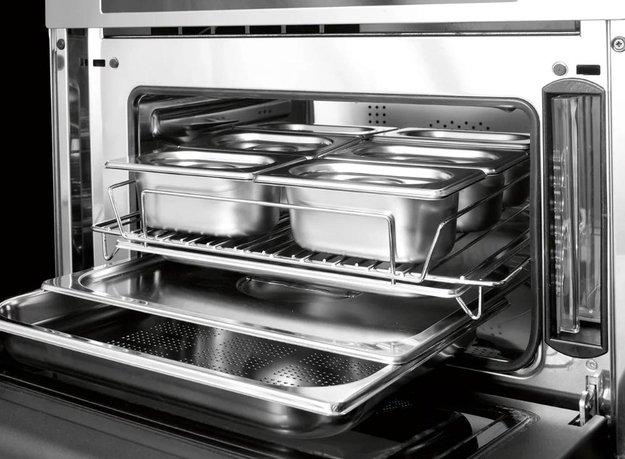 Встраиваемый комбинированный паровой шкаф Fulgor Milano LCSO 4511 TC BK (preview 2)