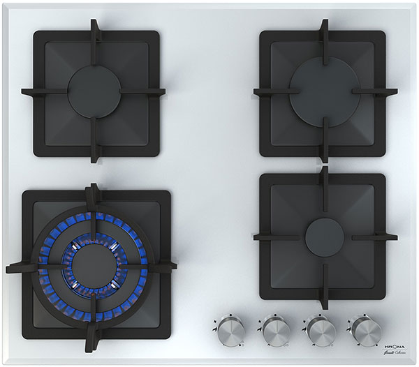 Газовая варочная поверхность KRONA CALORE 60 WH (preview 1)