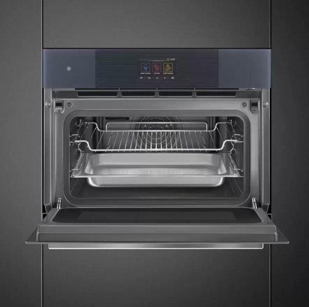 Компактный духовой шкаф с пароваркой шкаф Smeg SO4104APG (preview 5)