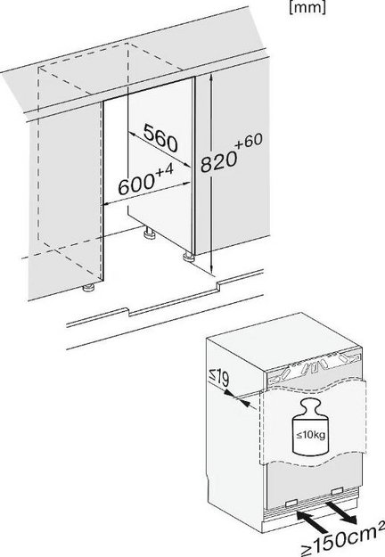 Встраиваемый холодильник Miele KU 7030 D (preview 6)