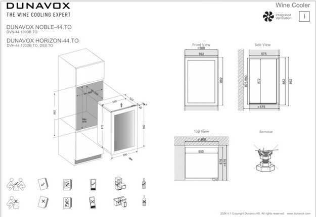 Встраиваемый винный шкаф Dunavox DVH-44.120DMB.TO (фото 12) Встраиваемый винный шкаф Dunavox DVH-44.120DMB.TO (preview 12)