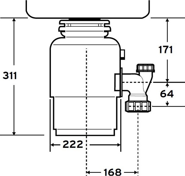 Измельчитель пищевых отходов InSinkErator Evolution ISE150 (preview 9)