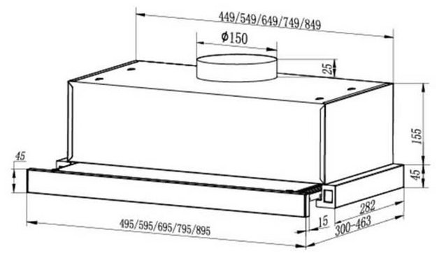 Вытяжка Faber AMPIRA GLASS WH 90 (preview 10)