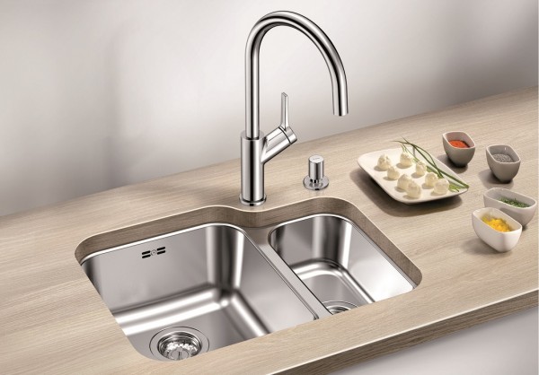 Мойка Blanco SUPRA 340/180-U клапан-автомат, чаша слева полированная нержавеющая сталь (preview 2)