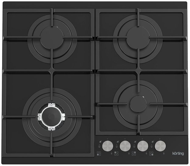 Газовая стеклянная варочная панель Korting HGG 6734 CTN (preview 1)