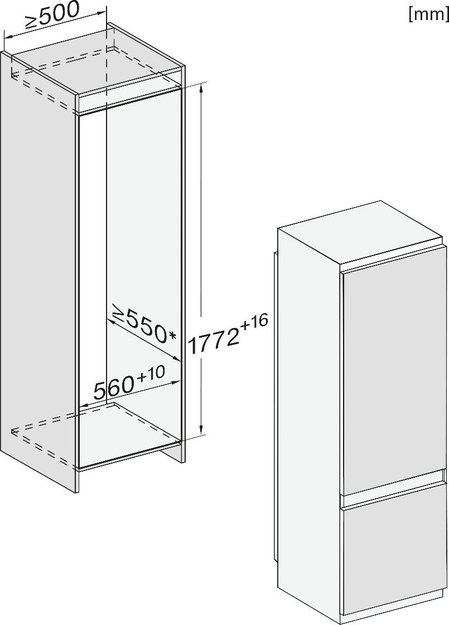Встраиваемый холодильник Miele KF 7731 E (preview 8)