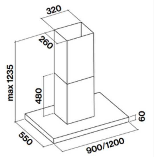 Вытяжка Falmec PLANE ISOLA WHITE 120 PLUS old (preview 2)