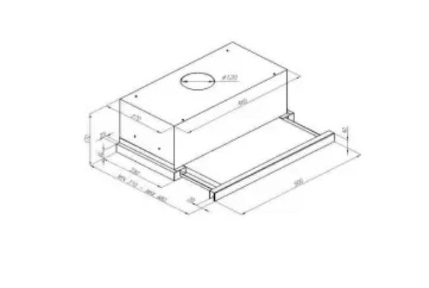 Встраиваемая кухонная вытяжка MAUNFELD VS Light Glass 60 белое стекло (preview 8)