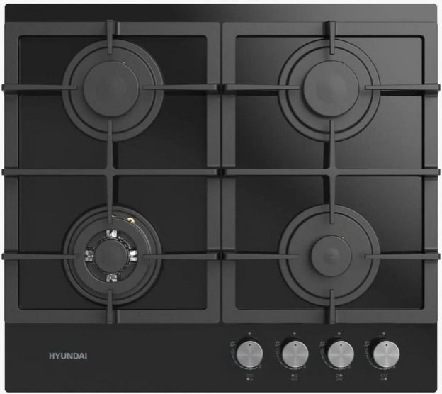 Газовая варочная панель Hyundai HHG 6434 BG (preview 1)
