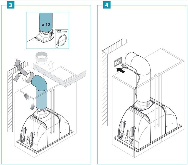 Встраиваемая вытяжка Falmec BUILT-IN BURANO 50 INOX (preview 2)