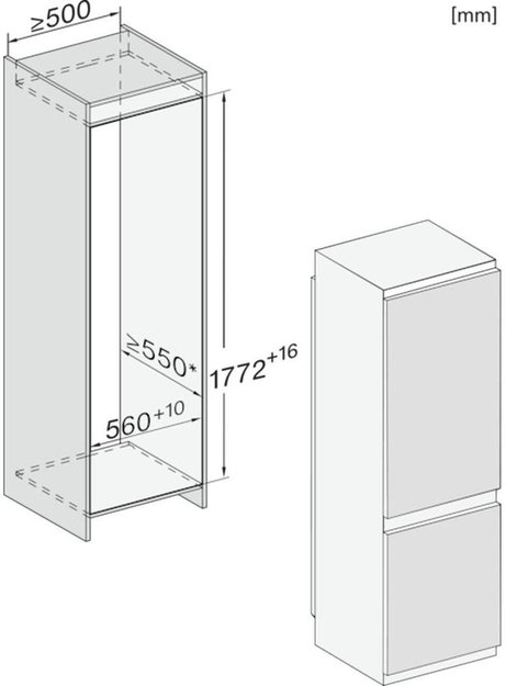 Встраиваемый холодильник Miele KFN 7733 E новый, без коробки (preview 7)