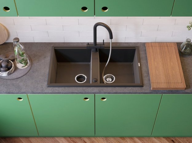 Мойка Omoikiri TEDORI 86-2 BL (фото 3) Мойка Omoikiri TEDORI 86-2 BL (preview 3)