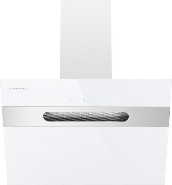 Кухонная вытяжка MAUNFELD Moon 60 белый\вставка сатин (preview 1)
